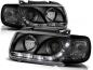 Preview: Scheinwerfer LED Tagfahrlicht Optik für VW Polo 6N Bj. 94-99 Schwarz